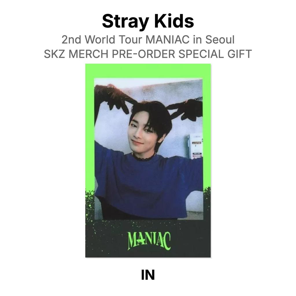 Stray Kids 2-й Мировой Тур MANIAC в Сеуле SKZ MERCH ПРЕДЗАКАЗ СПЕЦИАЛЬНЫЙ ПОДАРОК Официальная Фотокарточка