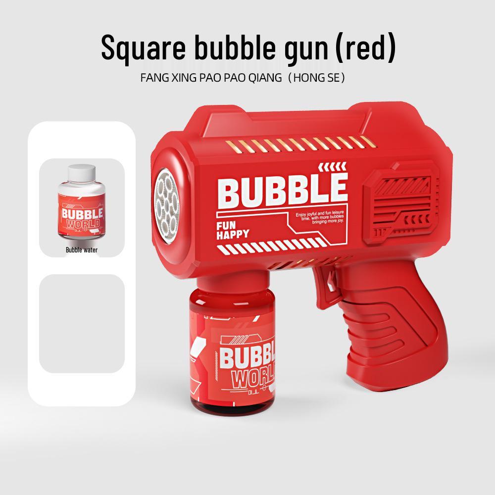 Рождественская 10-дульная автоматическая игрушка-пузырьница - Электрическая машина Гатлинга для выдувания пузырей для детей