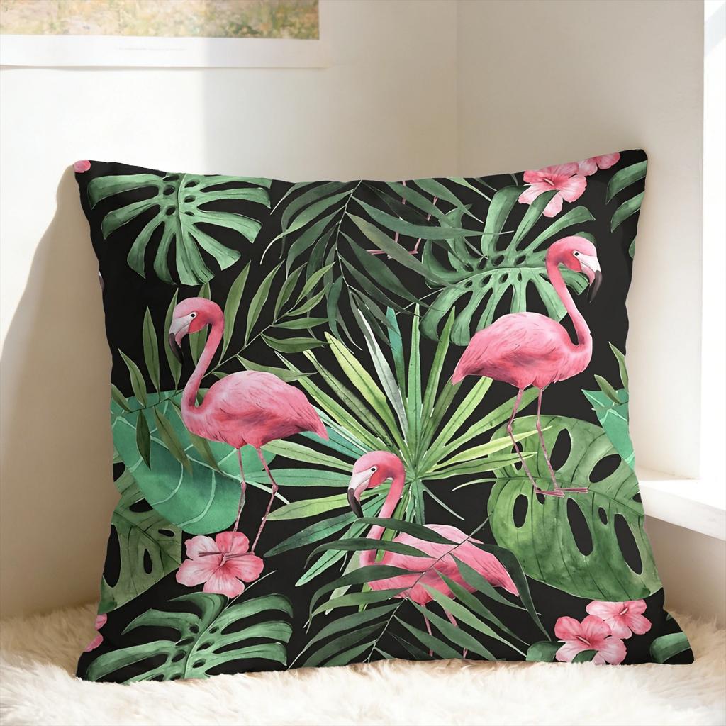 Tropical Floral Pillow Case Comfy Pillow Cover Morden Pillowcases For Living Room Bed Chair
