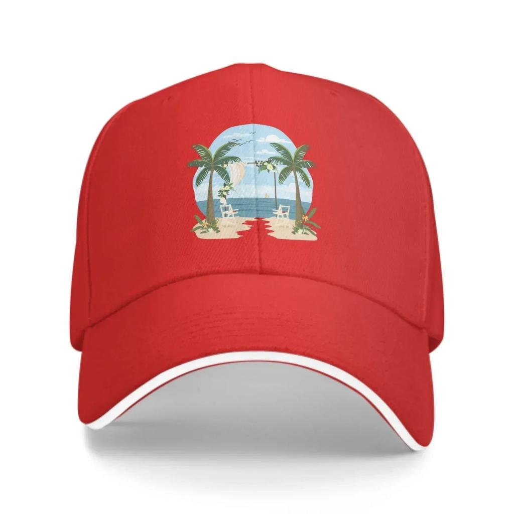 Summer Tropical Baseball Caps Fashion Casquette for Unisex Women Adjustable Casual Trucker Hats for Sports Outdoor Activities