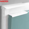 NAIERDI 800mm White Hidden Cabinet Pulls Drawer Knobs Long Pull Aluminum Alloy Kitchen Cupboard Furniture Handles Cabinet Knob