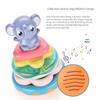 Baby & Infant Puzzle Toy Gift-Children's Electric Elephant Stacking Joy Tumbler Fun Cash Register & Early Education Learning Toy