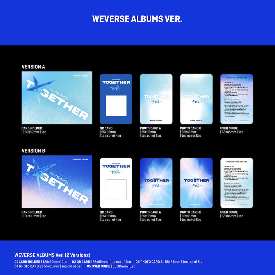 (ПРЕДВАРИТЕЛЬНЫЙ ЗАКАЗ) ЗАВТРА X ВМЕСТЕ (TXT) - Альбом [ГЛАВА ЗВЕЗДЫ] : ВМЕСТЕ] (Альбомы Weverse вер.)