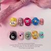 Конфеты дофамина, мультяшные милые ногти ручной работы, забавные детские забавные маленькие глазки, милые и крутые съемные украшения для ногтей
