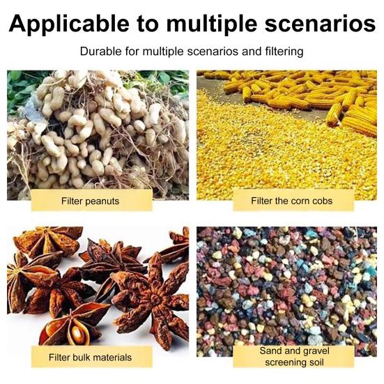 Лопата для песка, сито 4 мм/12 мм, стальное фермерское сито, портативный совок для песка, садовый сбор урожая