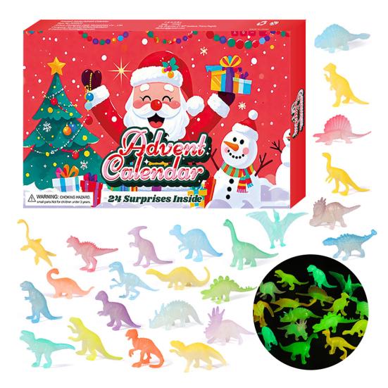 Рождественский адвент-календарь с 24 фигурками животных, ежедневный обратный отсчет до Рождества для детей, интерактивное развлечение для родителей и детей, коллекция подарков
