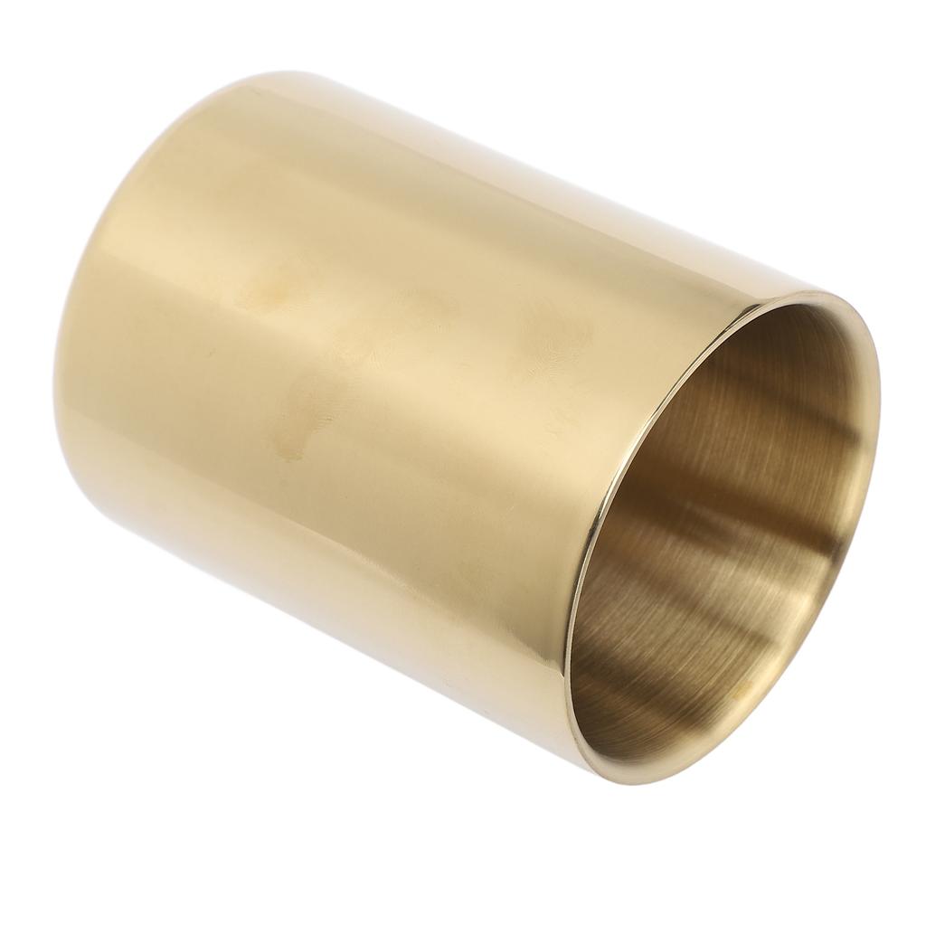 Gold Round Stainless Steel Pen Holder Nordic Style Rugged Stainless Steel Flower Vase Gold Pen Pot