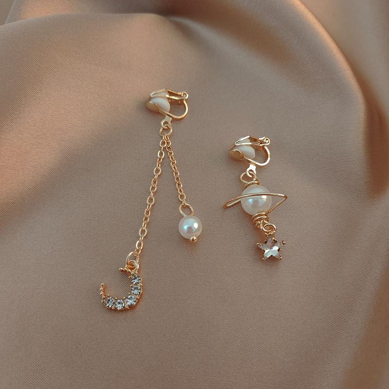 Безболезненные клипсы-кисточки с жемчугом для женщин - Нишевый дизайн, не требуют пирсинга