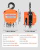 Hand Chain Hoist, 3 Ton Capacity, Manual Chain Block with Upgrade G80 Galvanized Chain, 6 m Lifting Height, Heavy Duty Pulley Hoist for Garage