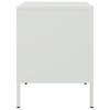 Nightstand White 36x39x50.5 cm Steel