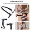 Массажный пистолет для фасций Высокочастотный массажный пистолет для мышц Профессиональный массажер для тела, спины, плеч, шеи, талии с изогнутой длинной ручкой