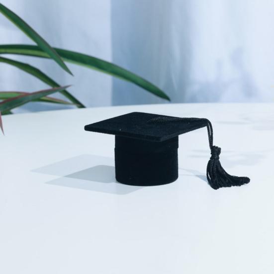 20 шт., фетровая мини-выпускная шляпа бакалавра с кисточками, праздничный Топпер для бутылки вина, товары для выпускного вечера