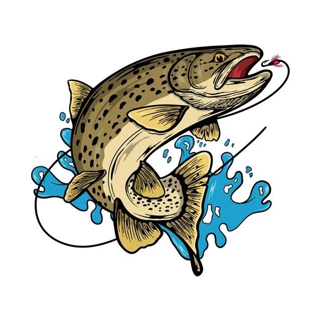 Для рыбалки наклейка с рыбой на автомобиль виниловая наклейка водонепроницаемые декоративные наклейки для автомобиля