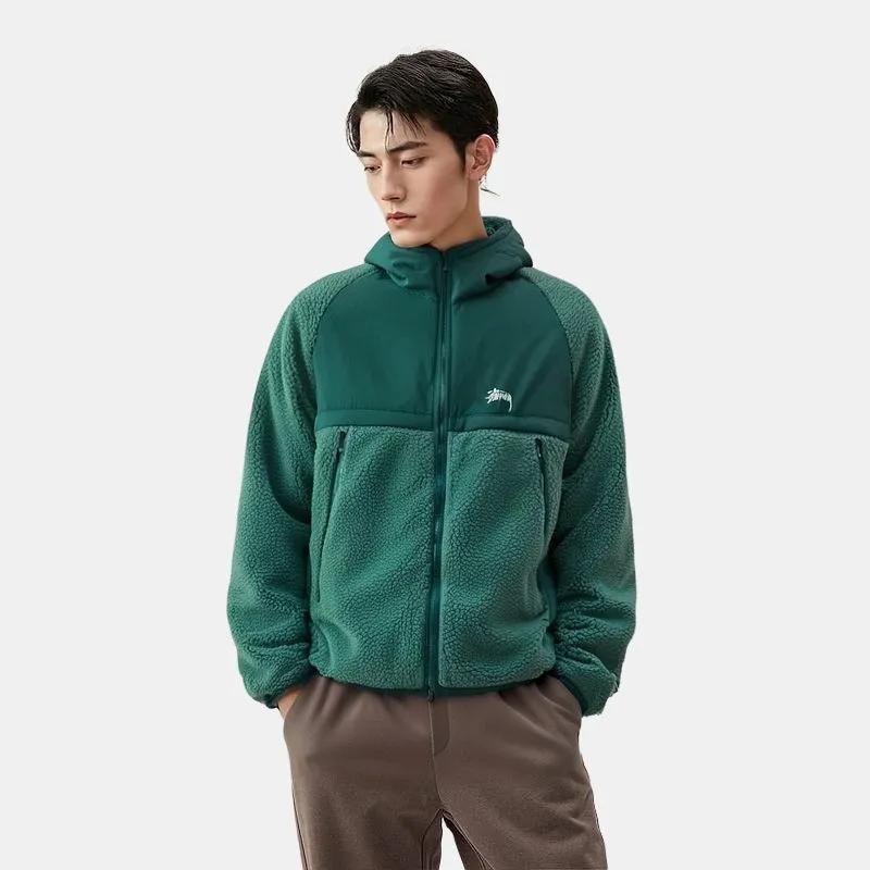 Куртка Stüssy с панелями из овчины (унисекс) Бархатные пиджаки 118530
