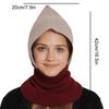 1Pc Scarf Baraklafa Hat Wool Winter Knitted Warm Polyester Ear Protection Splicing Cap