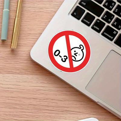 Наклейка с предупреждением, 100 наклеек с предупреждением 0-3 предупреждающих этикетки, прочные для ноутбука, автомобиля, багажа, скейтборда и многого другого - идеально подходят для подростков, взрослых