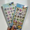 1-6pcs Tamagotchi 3D Crystal Stickers Waterdrop Cartoon Stickers Creative Gift Exchange Stickers Set Embossed Solid Stickers