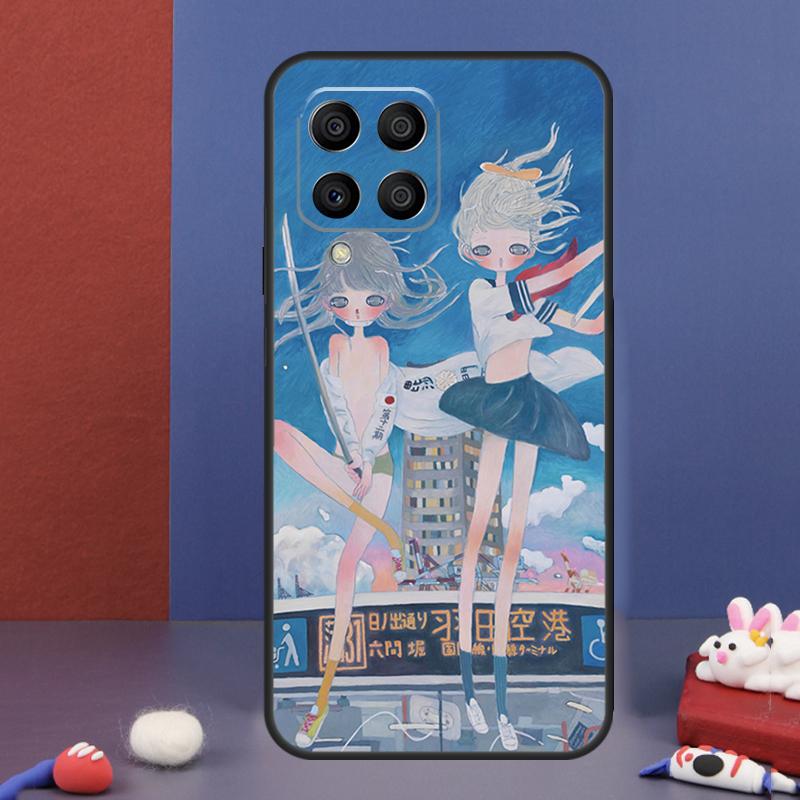Мультяшный Эстетичный Чехол Aya Takano для Samsung Galaxy M31 M21 M11 M13 M54 M34 M14 M56 M36 M16 M53 M32 M52 M35 M55 M15 M06
