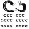 24PCS Rubber Cushioned Cable Clamp 3/4 Inch 19mm Loop Clamp Durable Pipe Clip  Household