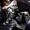 1pc Flannel Blanket, Gothic,Wednesday,Skull Pattern Printed Blanket, Sofa Bed Sofa Car Office Camping Travel Warm And Comfortable Soft Blank