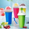Smoothies Cup Ice Cream Maker Quick-Frozen Silicone Squeeze Cup DIY Milkshake Bottle Slushy Maker Bottle Cup Summer Cooling Cup ZPG