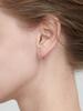 Серьги-пусеты на каждый день из 14-каратного золота с застежкой One-Touch (Позолоченный) C24EGF111