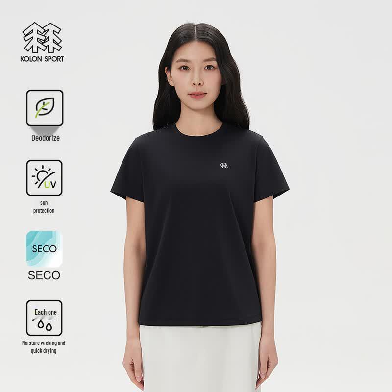 Женская быстросохнущая футболка KOLON SPORT SECO с защитой UPF50+