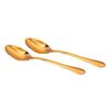 Brass Plain Spoon, Tableware Serveware Home Hotel Restaurant, 2 Pieces Silver