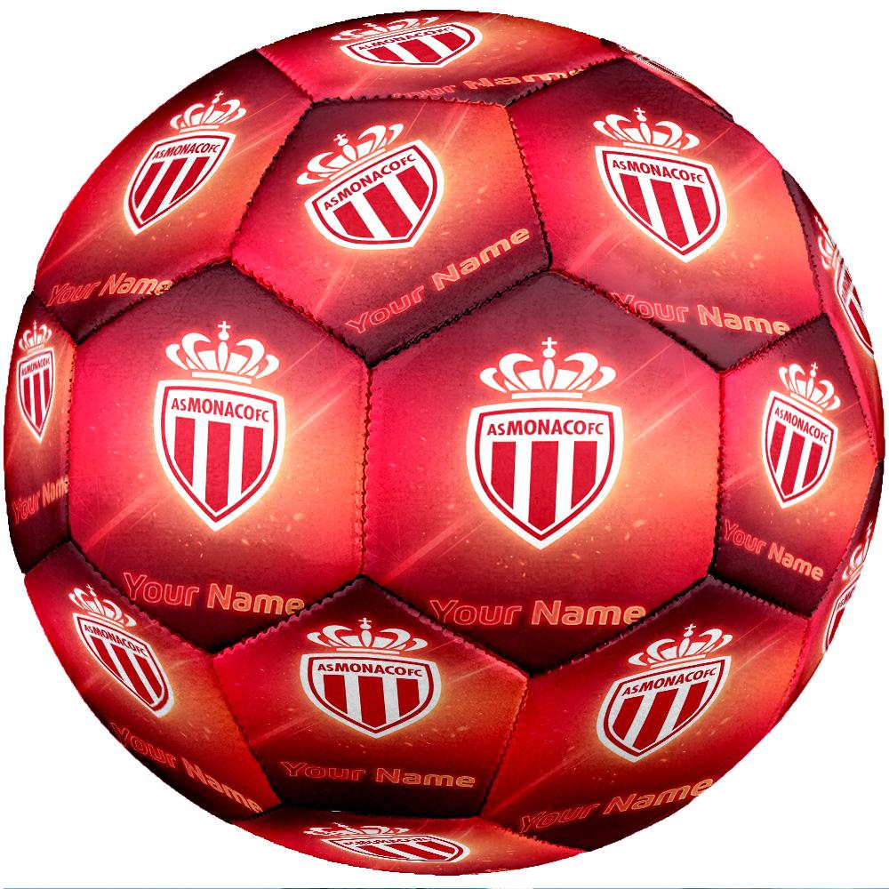 Monaco FC Fashion Size 5 Football Wearproof Non‑Slip Soccer Ball For Sports Training Entertainment Use