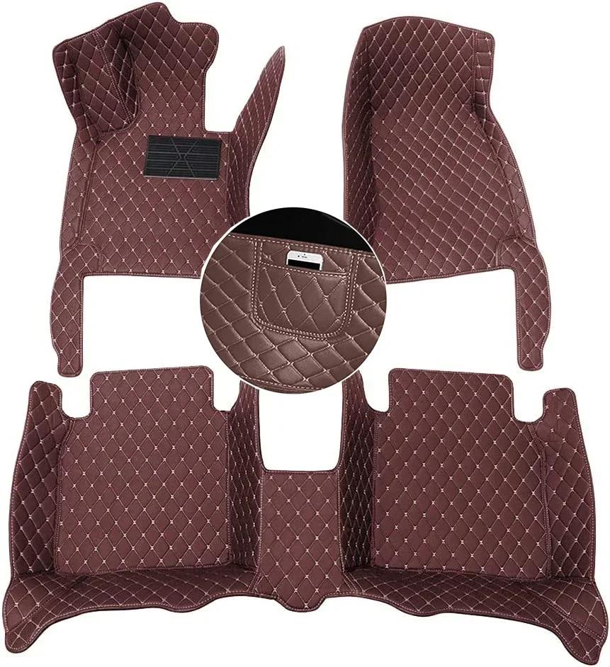 Custom Car Floor Mats For DS7 DS9 DS6 Auto Leather Waterproof Carpets Foot Coche Accessorie Floor Liners