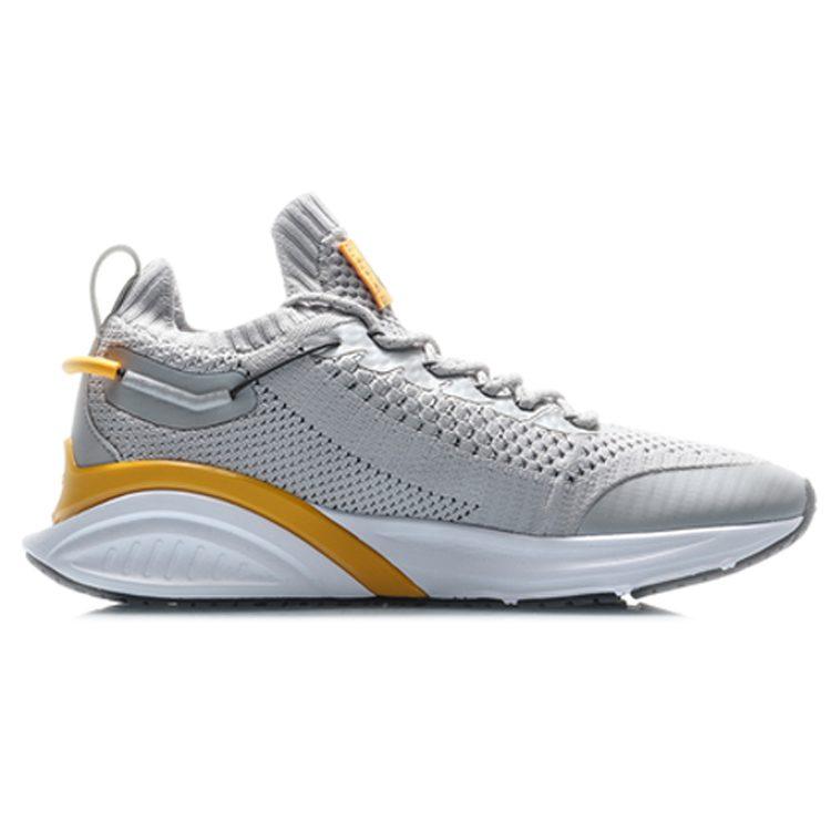 Li Ning Амортизирующие Низкие Беговые Кроссовки Мужские Микрокристаллический Серый ARHQ109-2