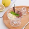 Summer Ice Cream Cup Clear Thick Dessert Bowls for Sundae Fruit Pudding Milkshakes Reusable Snacks Condiments Container for Home Party