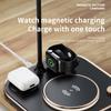 For Modern Led Office Desk Lamp Wireless Charger Lamp 15w Fast 3 In 1 Wireless Charging For IPhone Phone Watch Earphone