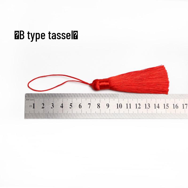 Маленькая подвеска в виде китайского узла, кисточка для DIY - Праздничный красный, 6/8 пластин, подвесное украшение