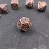 Steampunk RPG Dice Set of 7 Metal Dice