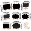 10pcs Wooden Mini Chalkboard Signs Creative Small Chalk Board Wedding Place Cards  Party Supplies