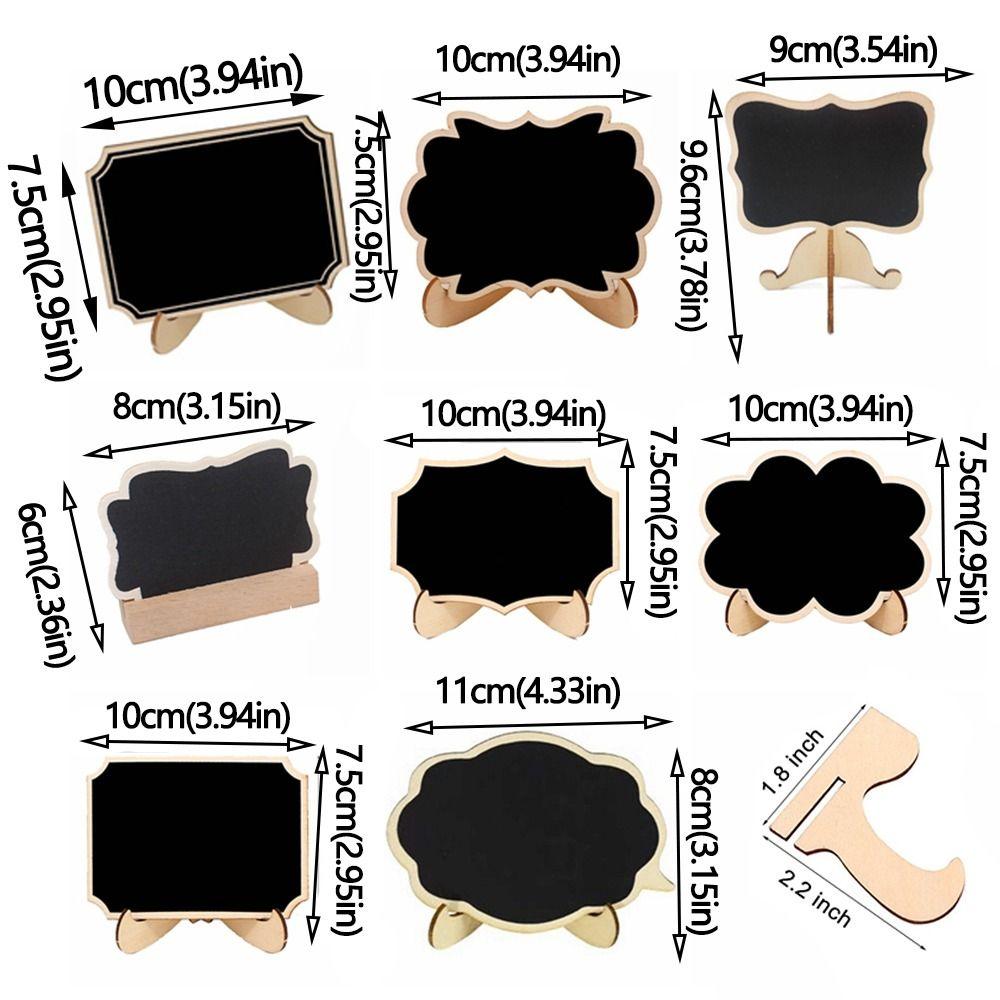 10pcs Wooden Mini Chalkboard Signs Creative Small Chalk Board Wedding Place Cards Party Supplies