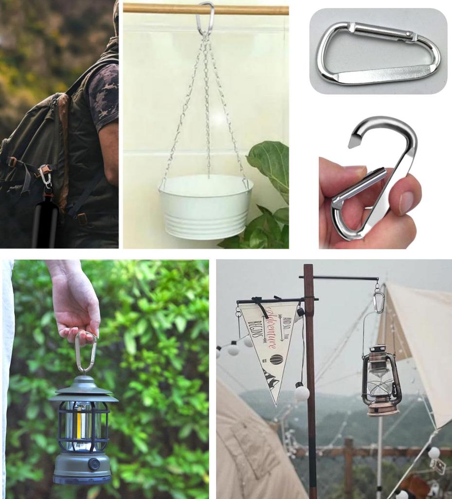 Aluminum Alloy Carabiner Eggplant Lightweight Small Simple Hanging Holder Clip