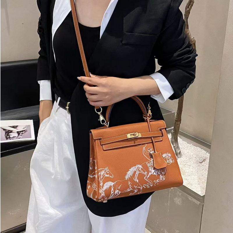 2026 новая кожаная женская сумка первого слоя коровья кожа того мягкая кожа Пегас coated duck bag трансграничная оптовая торговля