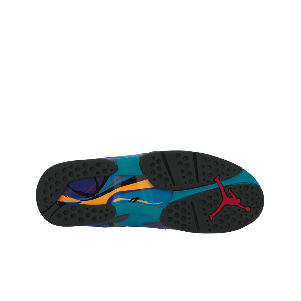 Мужские кроссовки Air Jordan 8 Retro Aqua 2025 Черный Настоящий-Красный Железо-Серый 305381-006