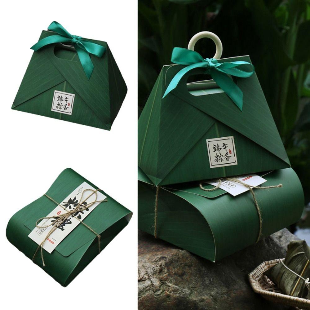 Premium Zongzi Gift Box Portable Luxury Gift Box Gift Bag Empty Packaging Box  Festival Present