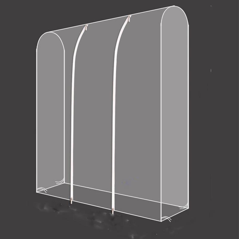 Двойная вешалка для пальто, пуховик, рубашка, пылезащитный чехол, большая вместимость, напольная вешалка, пылезащитный чехол, трехмерный чехол для одежды PEVA