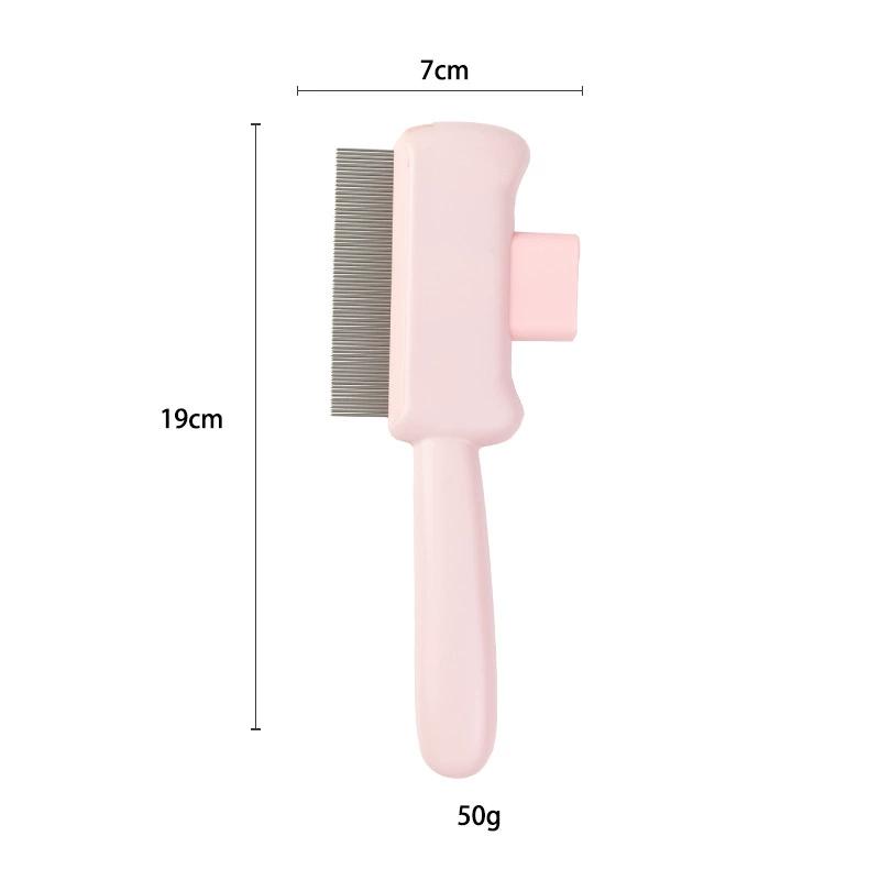 Кошачья щетка для короткой и длинной шерсти, массирующая, инструмент для вычесывания с кнопкой сброса, расческа для ухода за питомцем, распутывание шерсти, удаление шерсти