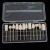 12Pcs Dental Lab Laboratory Hard Mounted Felt Bob Point Polishing Buff Wheel Rotary Tools 2.35mm HP Shank Dentistry Odontologia