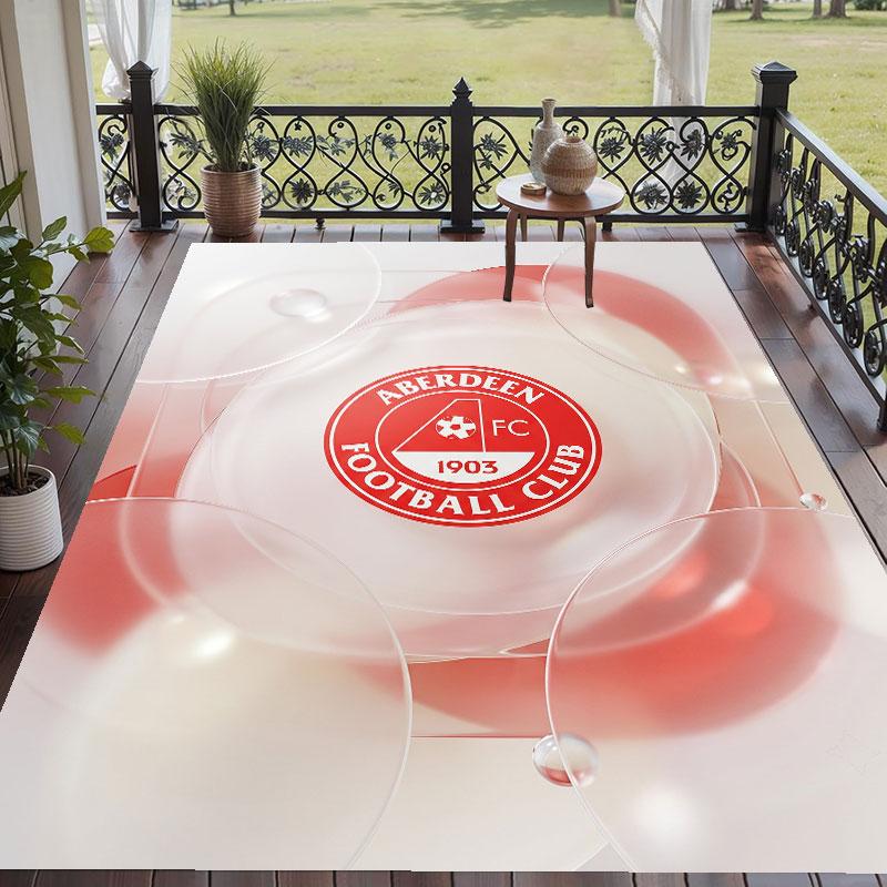 Soft Floor Carpet Aberdeen FC Pattern Area Rug Decorative Mat For Home Room Decoration
