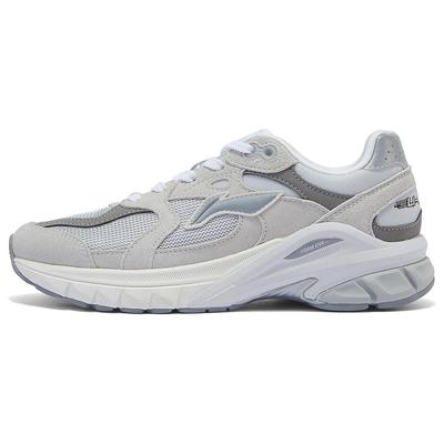 Li Ning Liejun Runner прочные нескользящие повседневные туфли с низким верхом, женские повседневные туфли серого цвета AZGT012-2