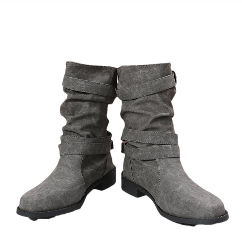 Модные женские ботинки челси средней длины на плоской подошве, зимние дизайнерские ботинки 2024 года, модные готические ботинки для ходьбы, трендовое платье Mujer Zapatos