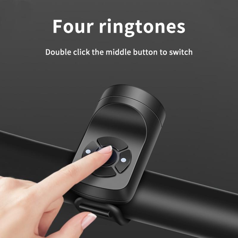 USB аккумуляторная велосипедная мотоциклетная электрическая звуковая сигнализация, 4 режима, горная дорога, велосипедная противоугонная сигнализация, аксессуары для велосипеда