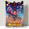 Cartoon SSteven UUniverse Throw Soft Warm Flannel Throw Blanket Multiuse for Sofa Bed Office Nap