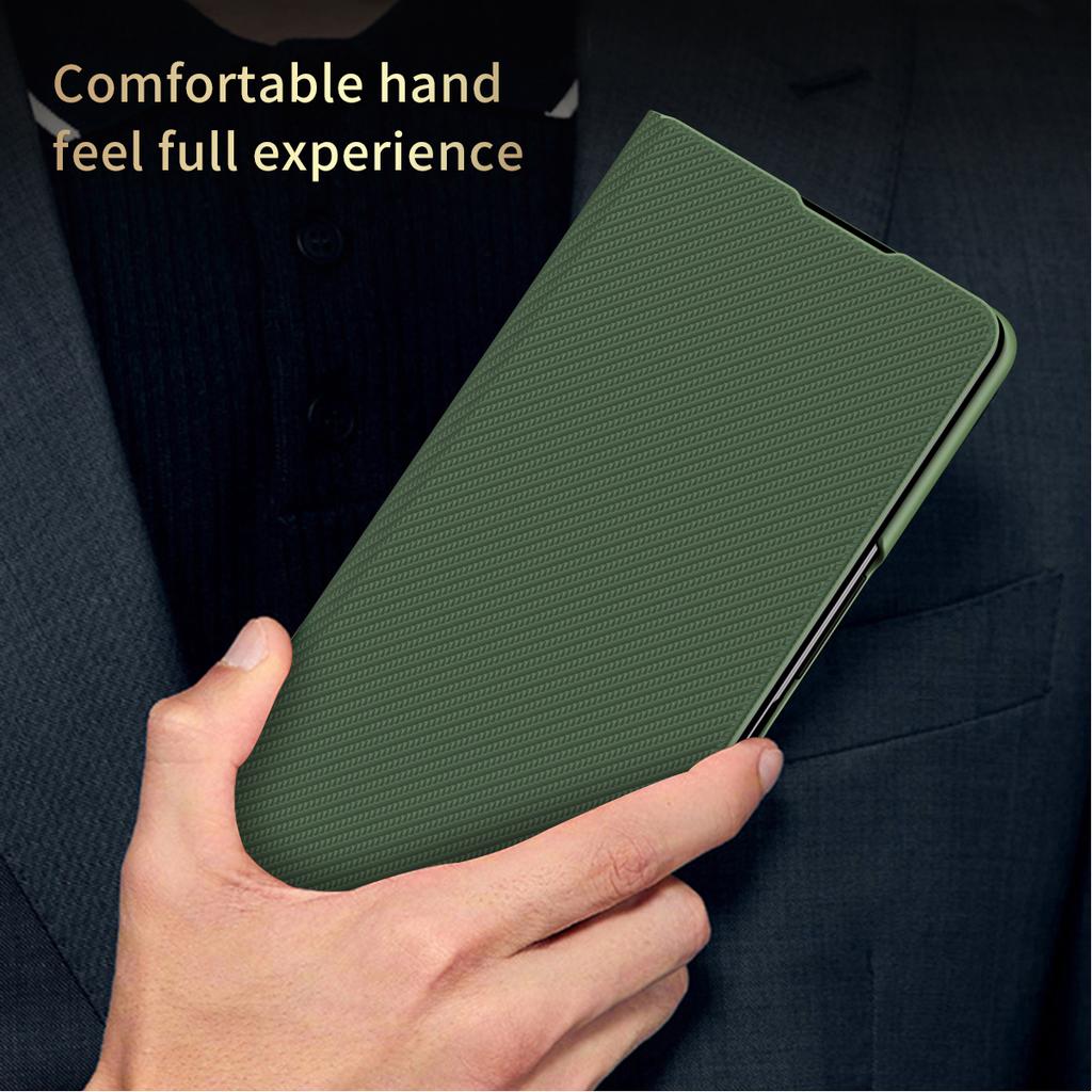 For Samsung Galaxy Z Fold7 5G Case Kevlar Texture Leather+PC Stand Phone Cover